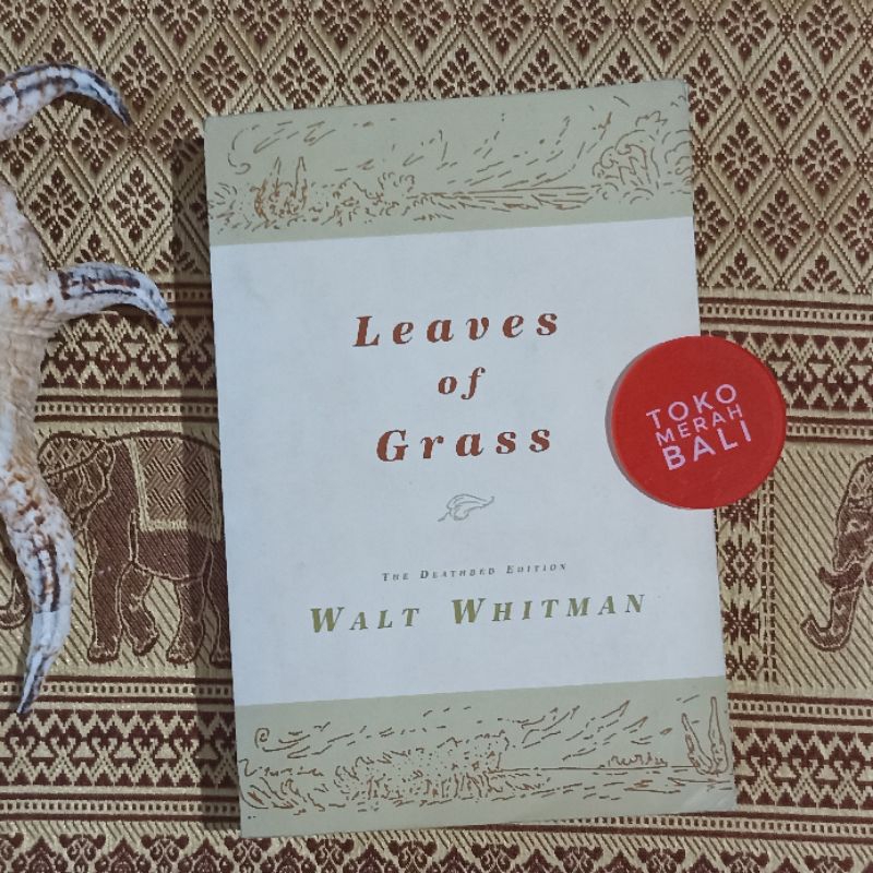 Buku Leaves of Grass Walt Whitman 100th anniversary the deathbed edition