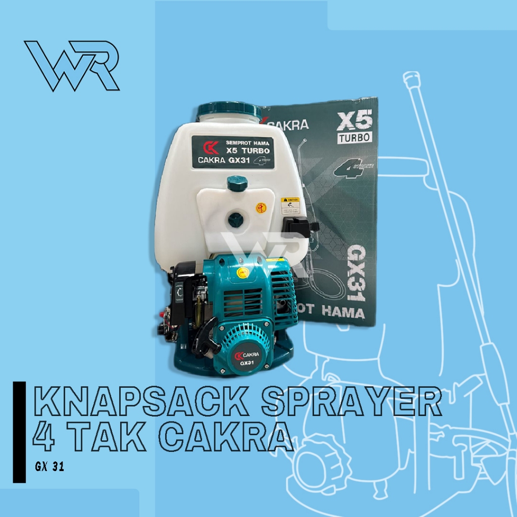 Mesin Semprot Hama 4tak Cakra GX31 Sprayer Turbo