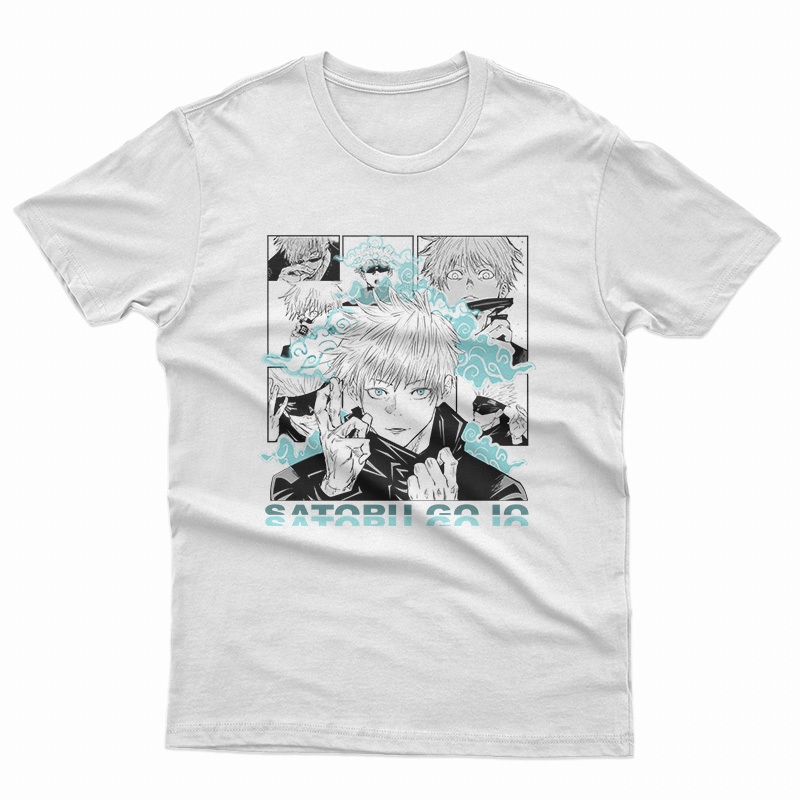Kaos Anime Jujutsu Kaisen Satoru Gojo - Kaos Jujutsu Kaisen - Exclusive Jujutsu Kaisen Merch