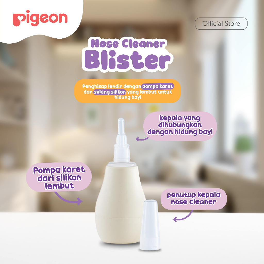 PIGEON Nose Cleaner - Blister | Alat Penghisap Lendir Bayi | Penyedot Ingus Bayi