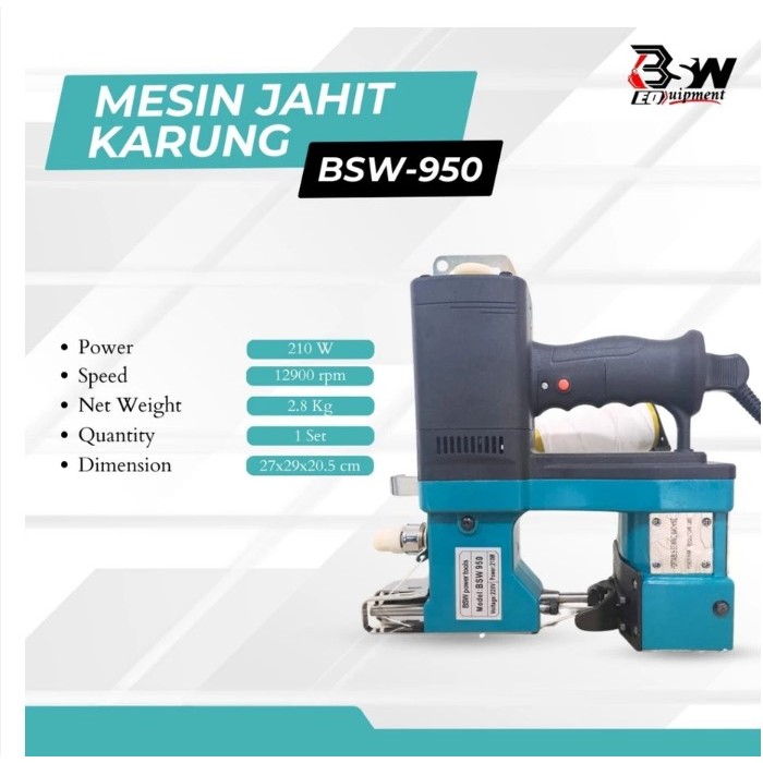 Mesin Jahit Karung Bsw 950 Mesin Jahit Karung Portable Bag Close Mesin Jahit Karung Beras / Kantong