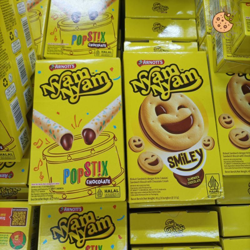 

Nyam Nyam Smiley dan Popstix Chocolate