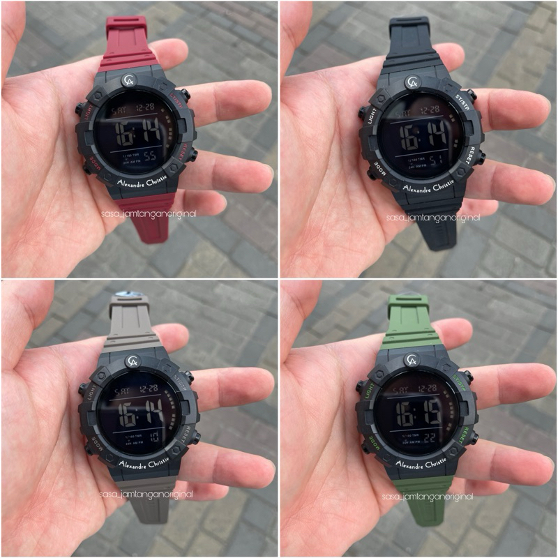 Jam Tangan Alexandre Christie AC 9388 Digital Original Pria