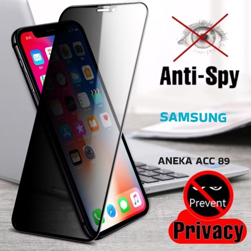 TEMPERED GLASS ANTI SPY SAMSUNG A13 A14 A15 A23 A24 A25 A33 A34 A35 A53 A54 A55 A73 A74 A72 A70 A83 