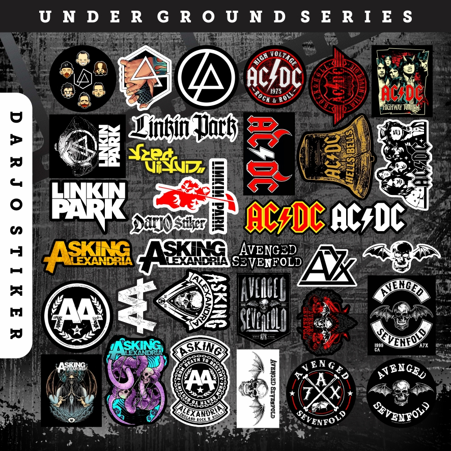 

Sticker Pack UNDERGROUND SERIES VOL 3 Vinyl Anti Air | Stiker Helm, Hp, Laptop, Tumbler, Accesories