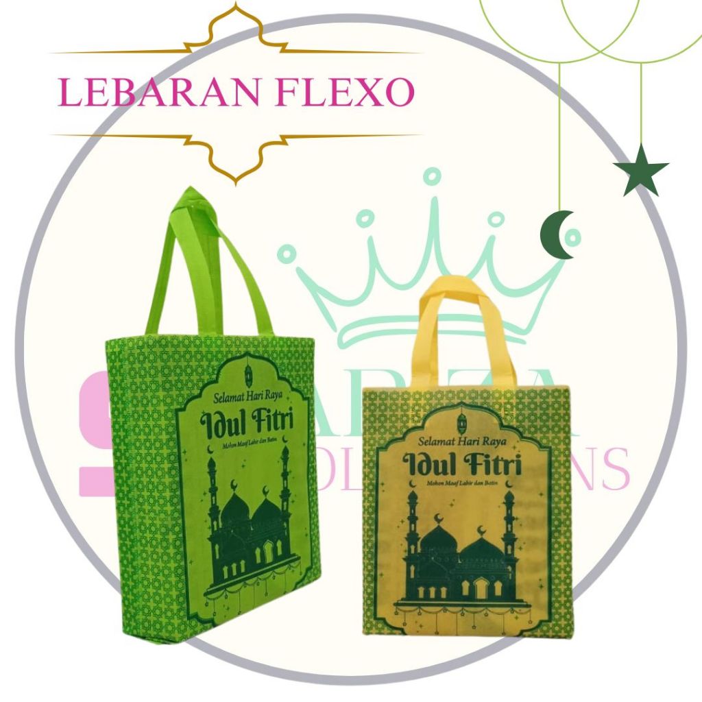 

Tas Lebaran Flexo Ukuran 30x40 Isi 12 pcs Tas Hampers,Tas Sovenir,