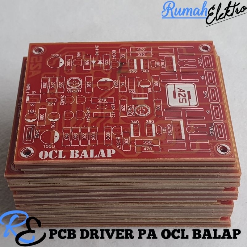 PCB DRIVER POWER AMPLIFIER OCL BALAP