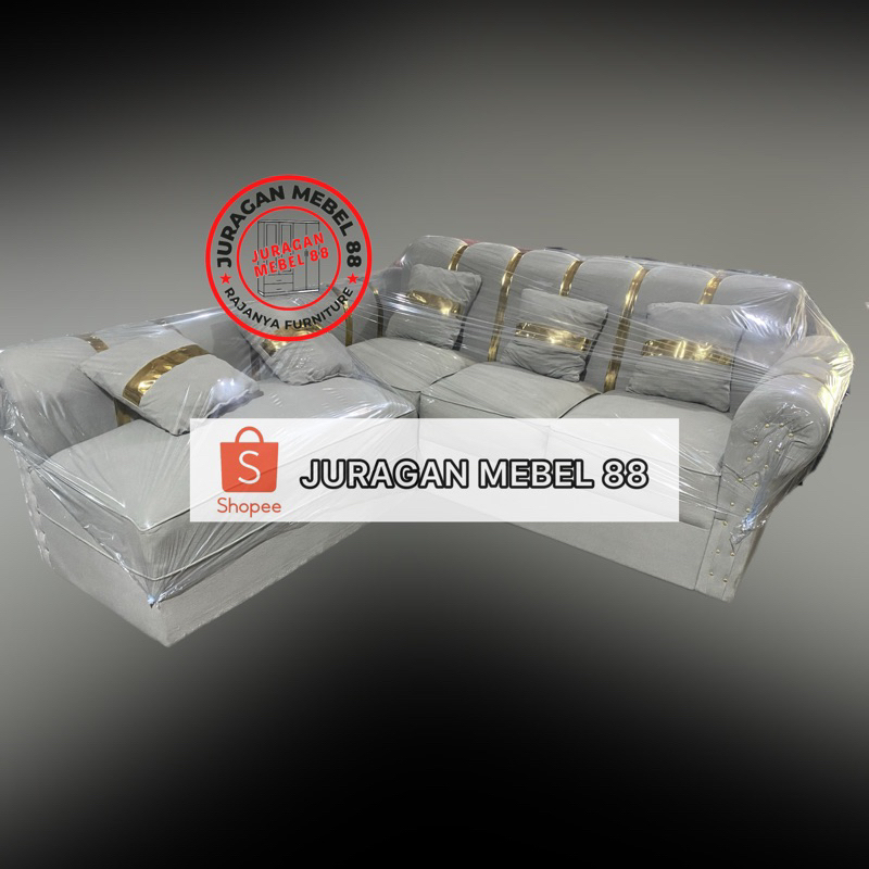 SOFA L PUTUS / SOFA MINIMALIS / SOFA KARAWANG / SOFA RUANG TAMU / SOFA MINIMALIS KARAWANG