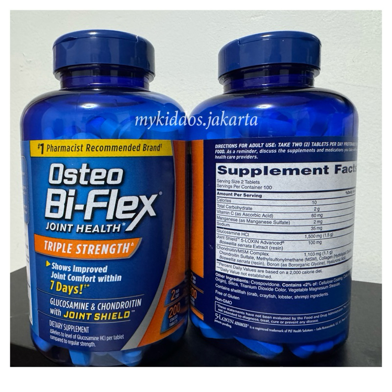 [READY] Osteo Bi-Flex Joint Health Triple Strength / 200 tablets / ORI USA