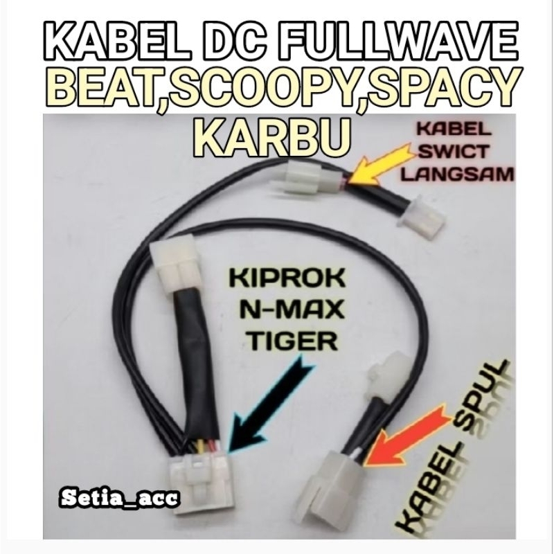 Kabel DC Fullwave Beat Karbu Scoopy Karbu Spacy Karbu