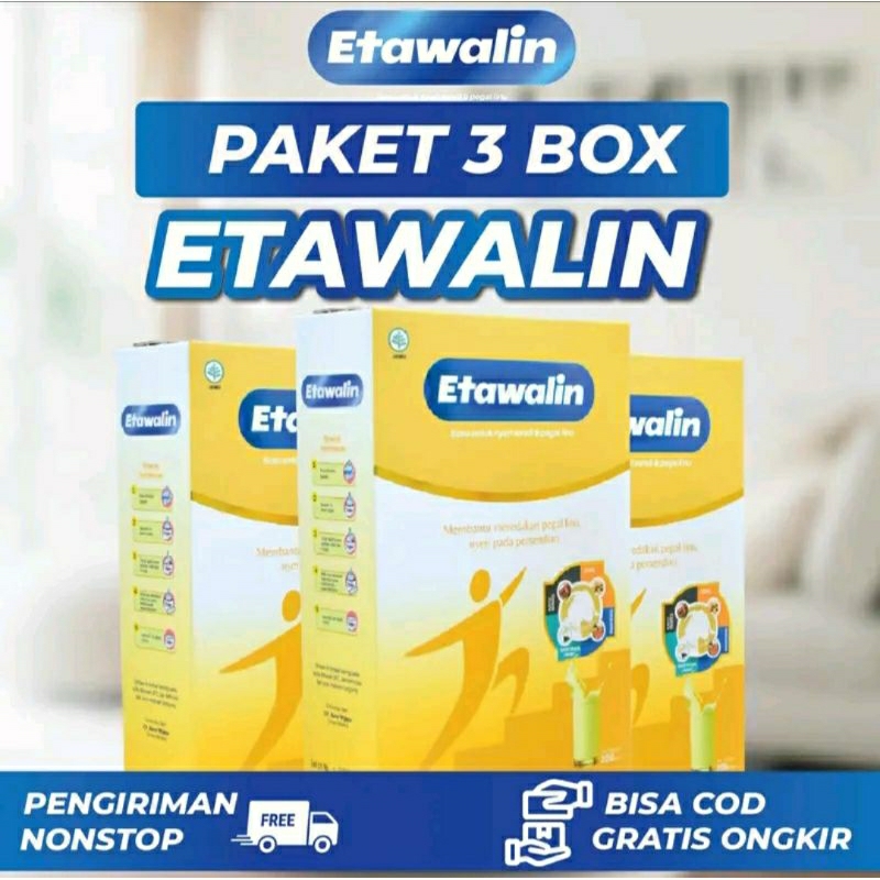 

SUSU ETAWALIN PAKET 3 BOX ATASI ASAM URAT NYERI SENDI PEGAL LINU