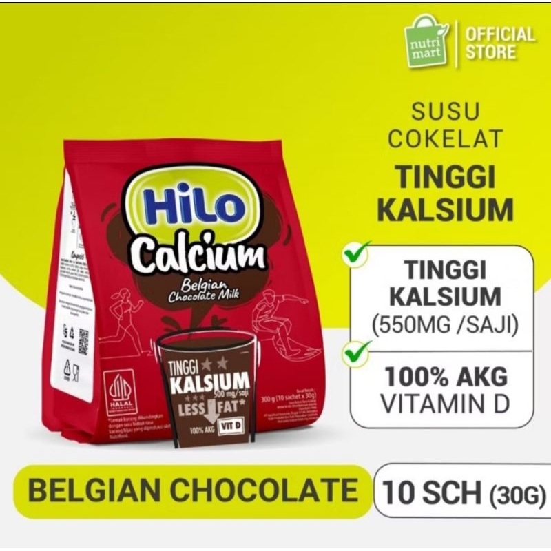 

HiLo Active Belgian Chocolate 10 Sachet - Susu Tinggi Kalsium
