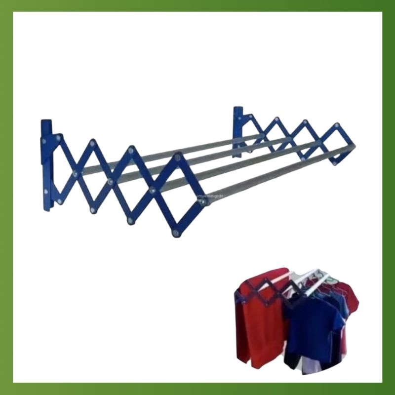 jemuran lipat dinding / jemuran portable