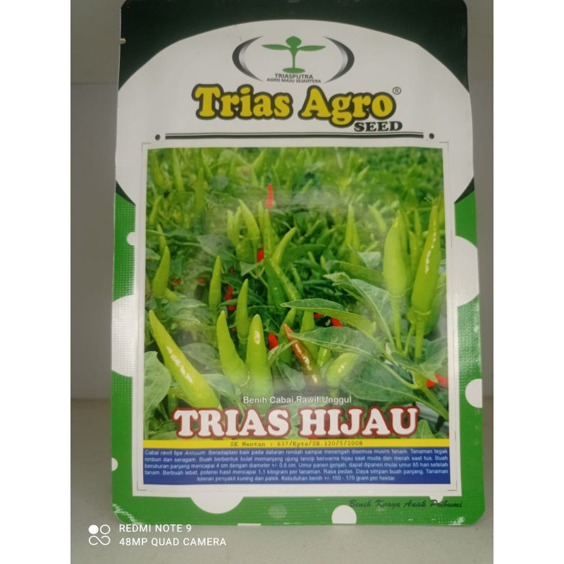 TRIAS AGRO SEED BENIH CABAI RAWIT UNGGUL TRIAS HIJAU 10gr