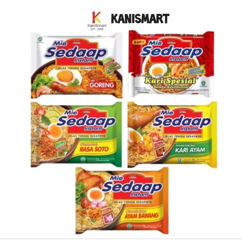 

mie sedaap / mi instan sedap goreng kuah / selera nusantara