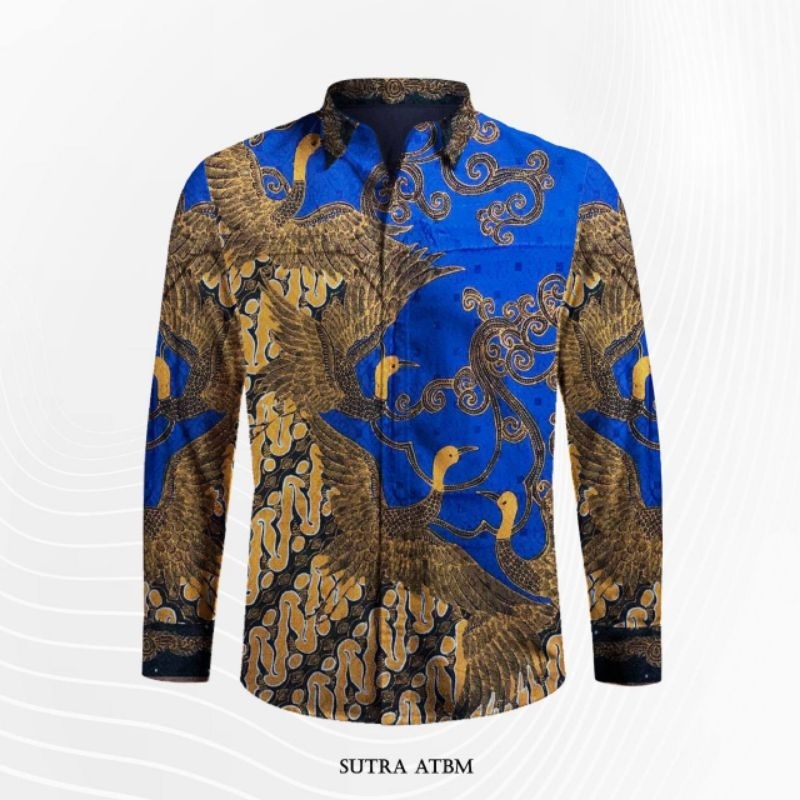 Batik Andini | Bahan Kemeja Batik Tulis Sutra ATBM Baron Lengan Panjang