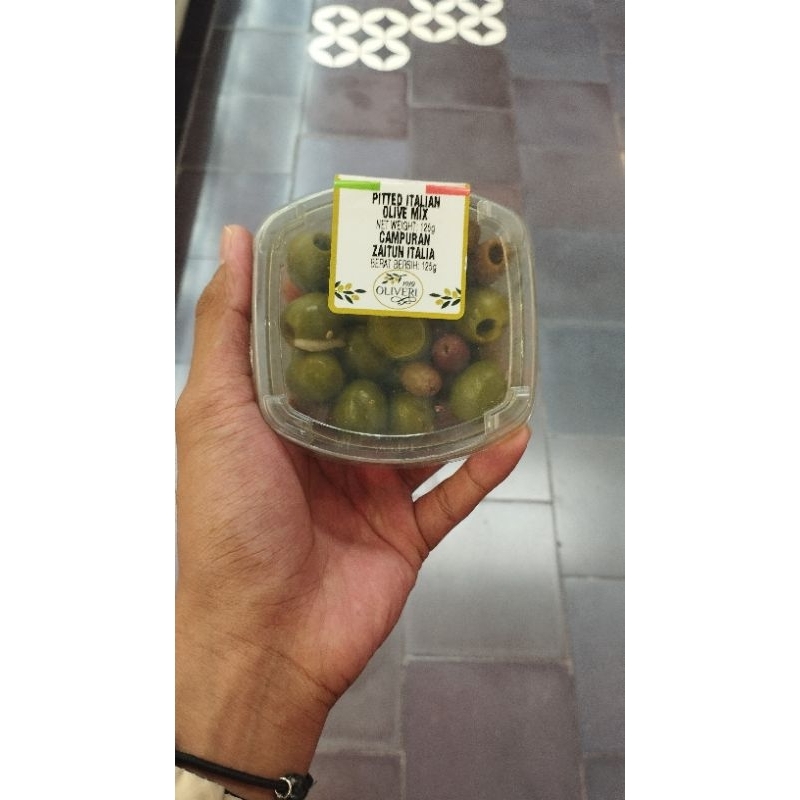 

Pitted Italian mixed campuran zaitun italia 125 gram
