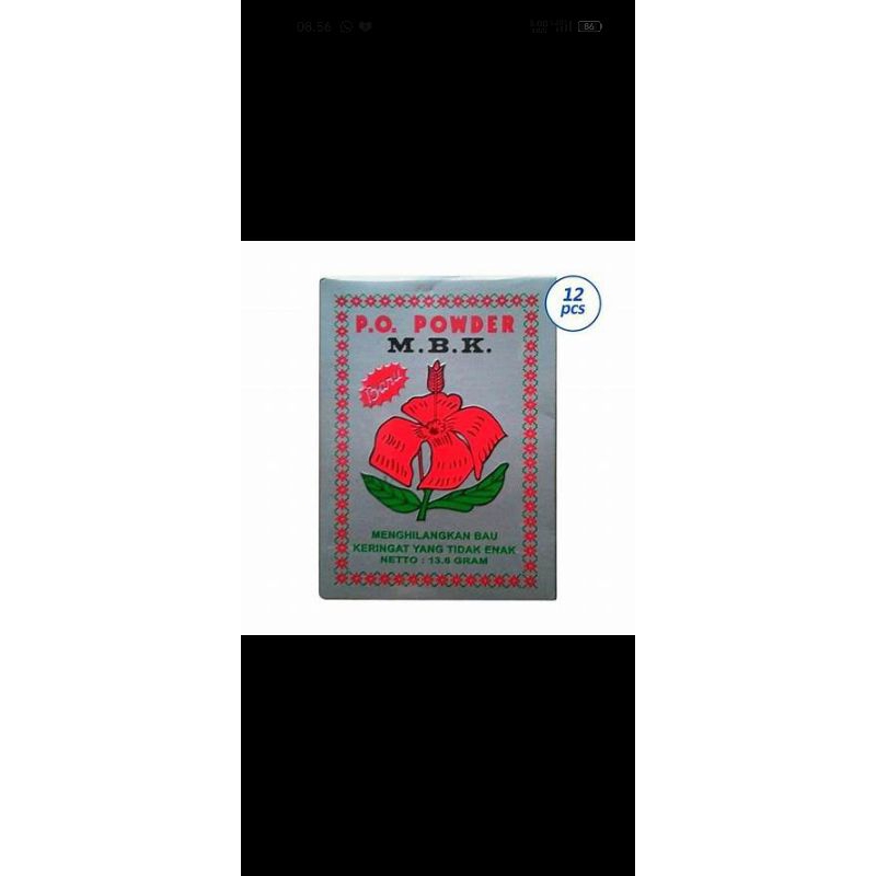 MBK silver 1 box isi 12 sachet
