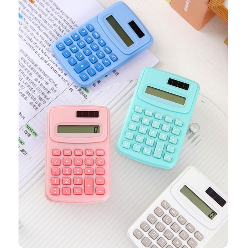 

Kalkulator Mini 8 Digit/ Kalkulator Saku Macaroon/Kalkulator Saku 8 Digit Portable Pocket Calculator