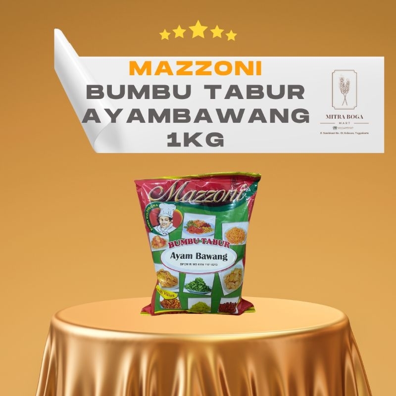 

Mazzoni Bumbu Tabur 1KG | Ayam Bawang | Ayam Panggang |