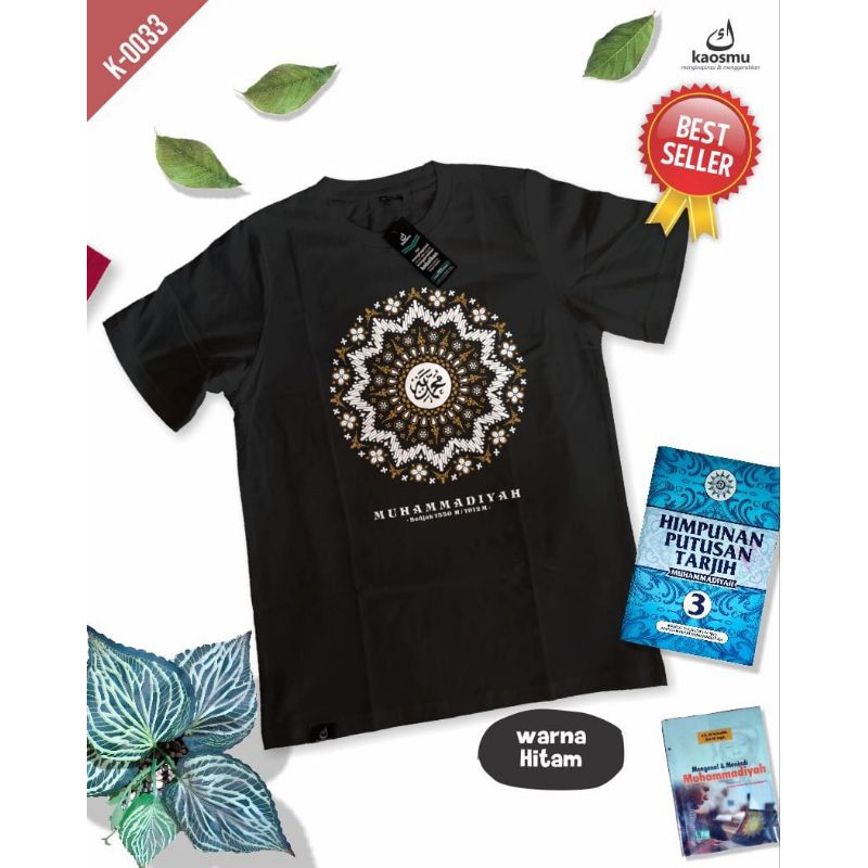 BatikMu hitam kaos pria lengan pendek