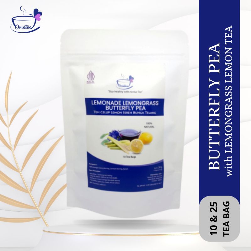 

Teh Celup Bunga Telang Lemon Sereh |10 & 25 teabag | Teh diet