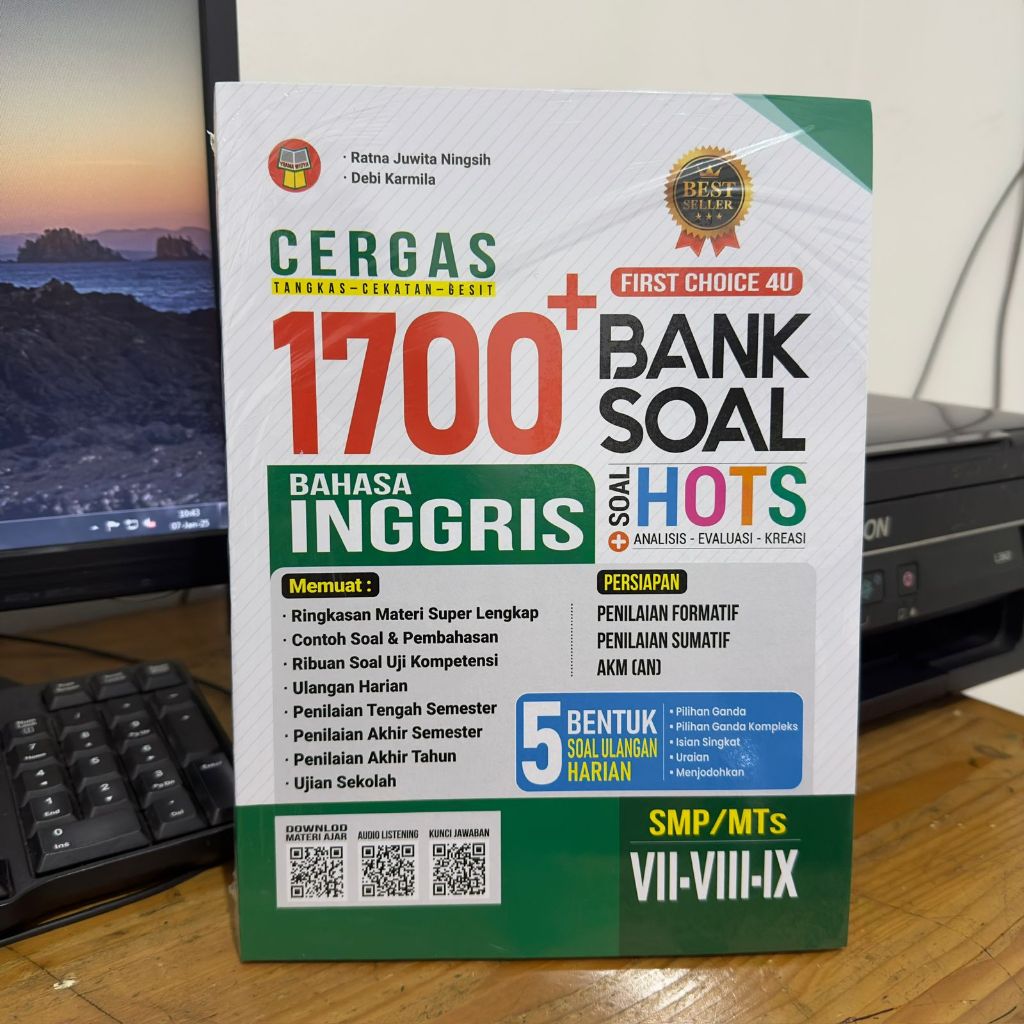 BUKU CERGAS 1700+ BANK SOAL BAHASA INGGRIS untuk SISWA SMP/MTs (BUKU LATIHAN SOAL KURIKULUM MERDEKA)