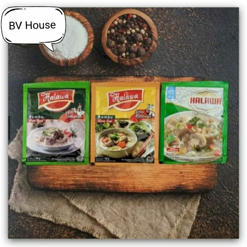 

12 Sachet Halawa Bumbu Masak Aman, Halal, Sehat dan Lezat/ Halawa Bumbu Probiotik