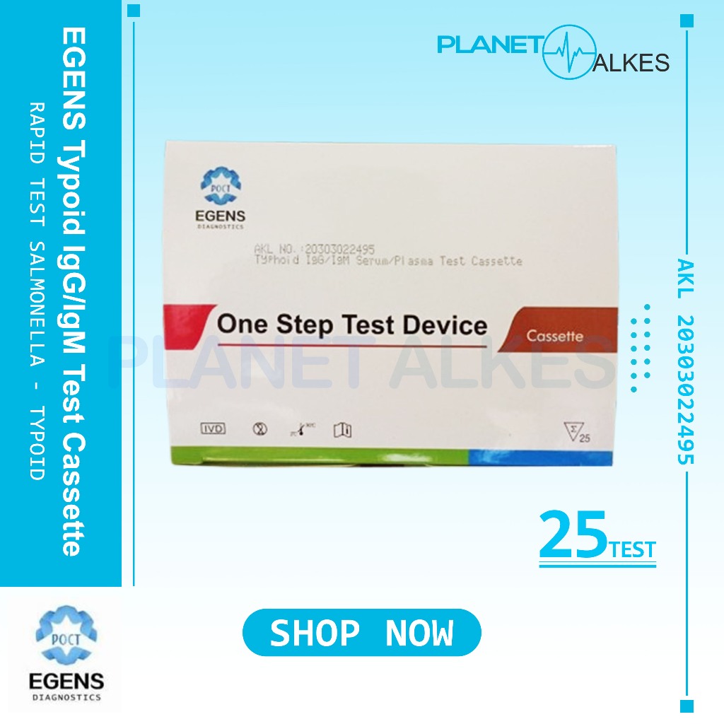 Typoid IgG IgM (Salmonella) Cassette EGENS Isi 25