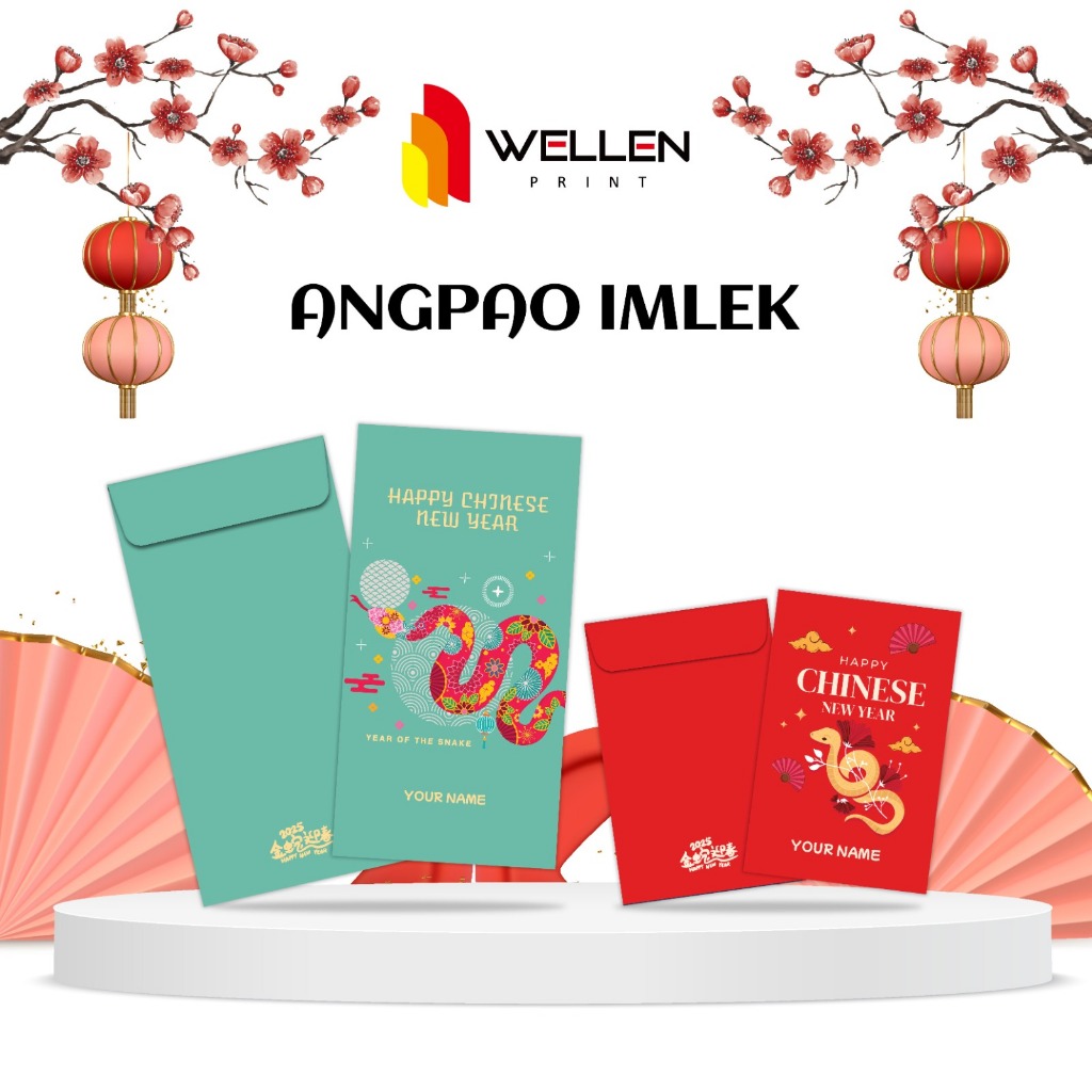 

WELLEN PRINT - Angpao Imlek Custom Print Design Nama / Cetak Amplop Chinese New Year