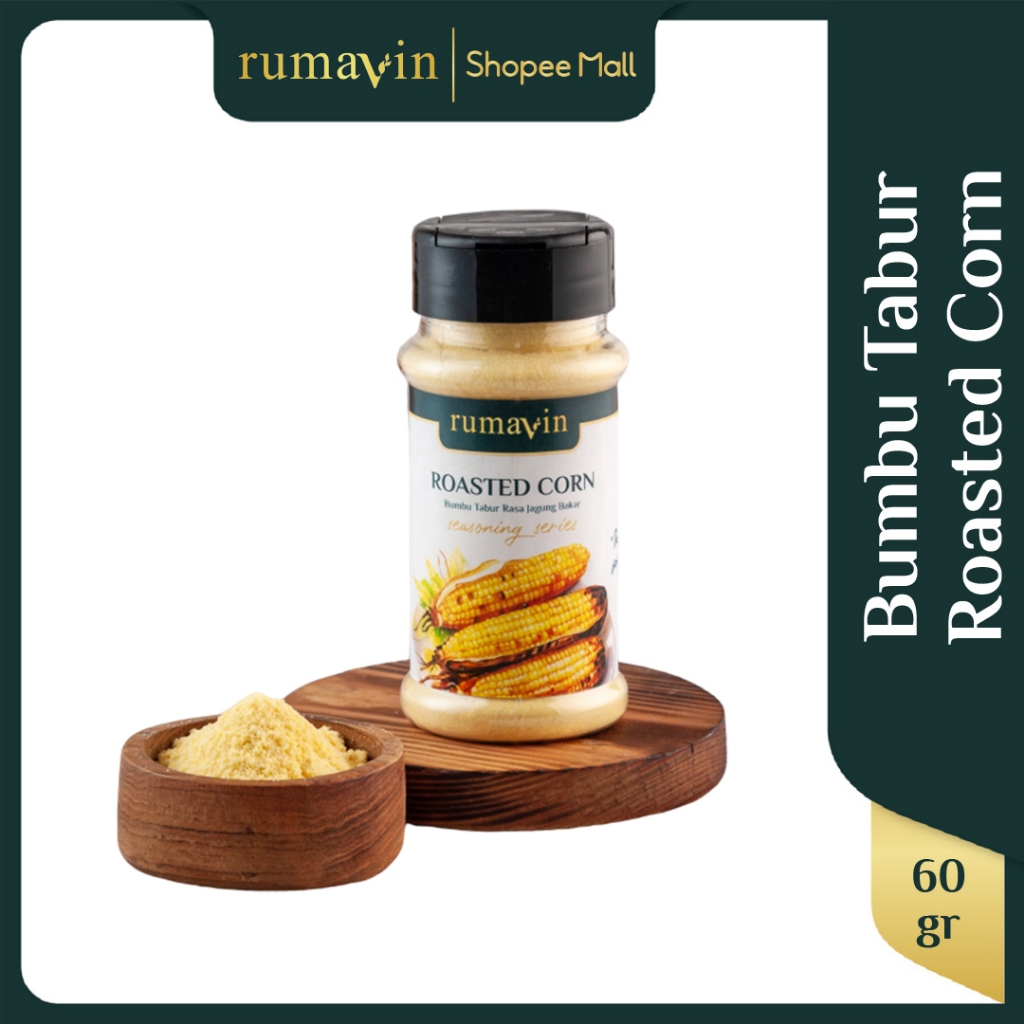 

RUMAVIN - Premium Bumbu Tabur Rasa Roasted Corn /Jagung Bakar Botol 60gr