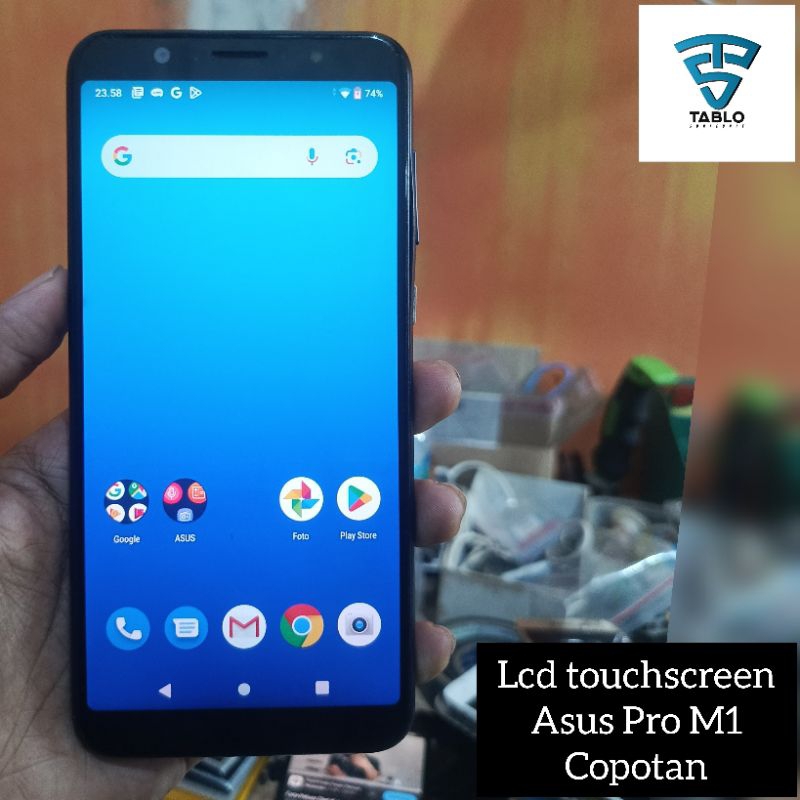 Lcd touchscreen frame Asus zenfone Max Pro M1 ori copotan hp