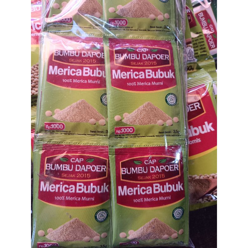 

Cap Bumbu Dapoer Merica Bubuk 3 gram