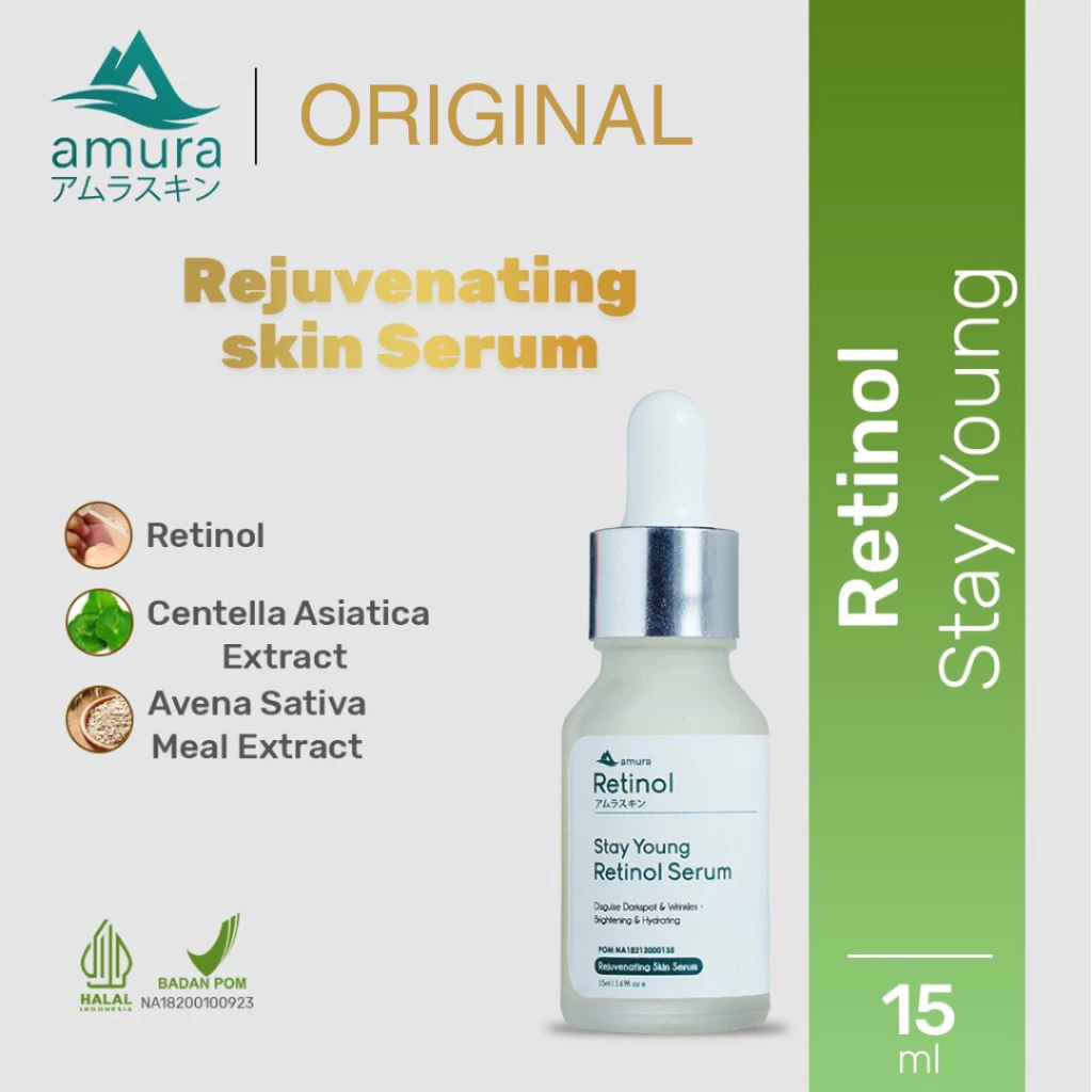 AMURA RETINOL SERUM Original Serum Flek Hitam dan Kerutan Amura Skincare Retinol