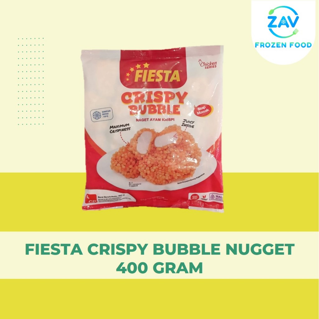 

FIESTA CRISPY BUBBLE NUGGET 400 GRAM
