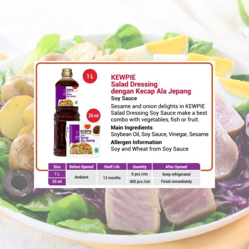

Kewpie Japanese Soy sauce kecap ala jepang saus siram 1 liter