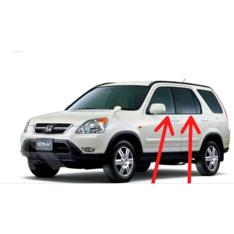 karet pelipit kaca luar water strip kaca luar mobil HONDA CRV GEN 2 thn 2002-2006 SET