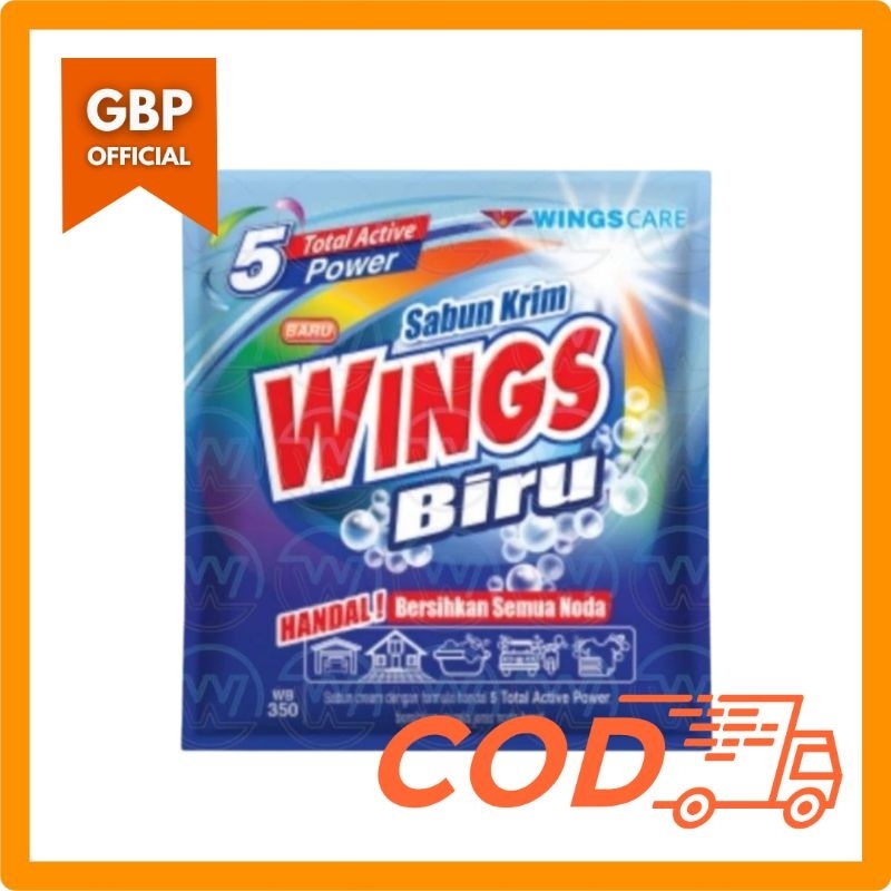 Wings Cream Sabun Deterjen Biru Sachet 67 gr