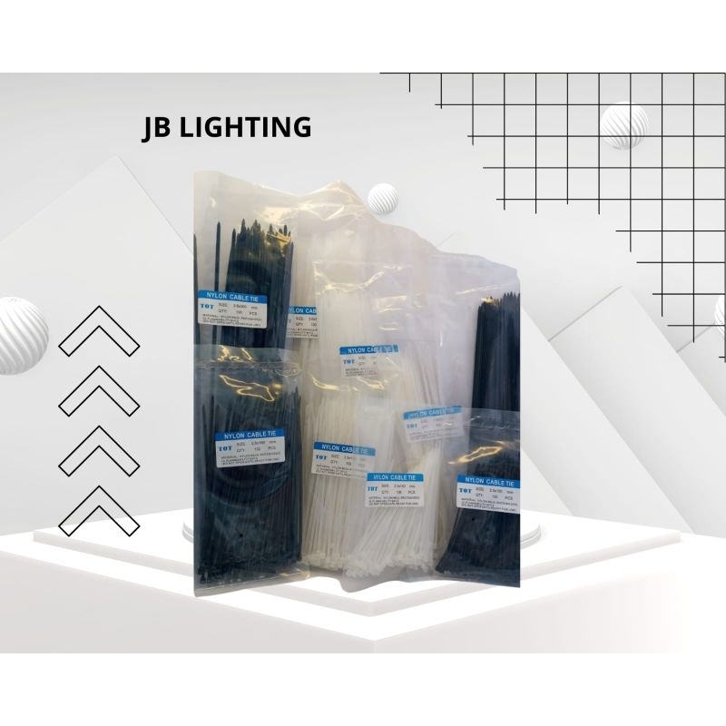 

KABEL TIES 10cm 15cm 20cm 30cm ISI 100pcs PUTIH HITAM