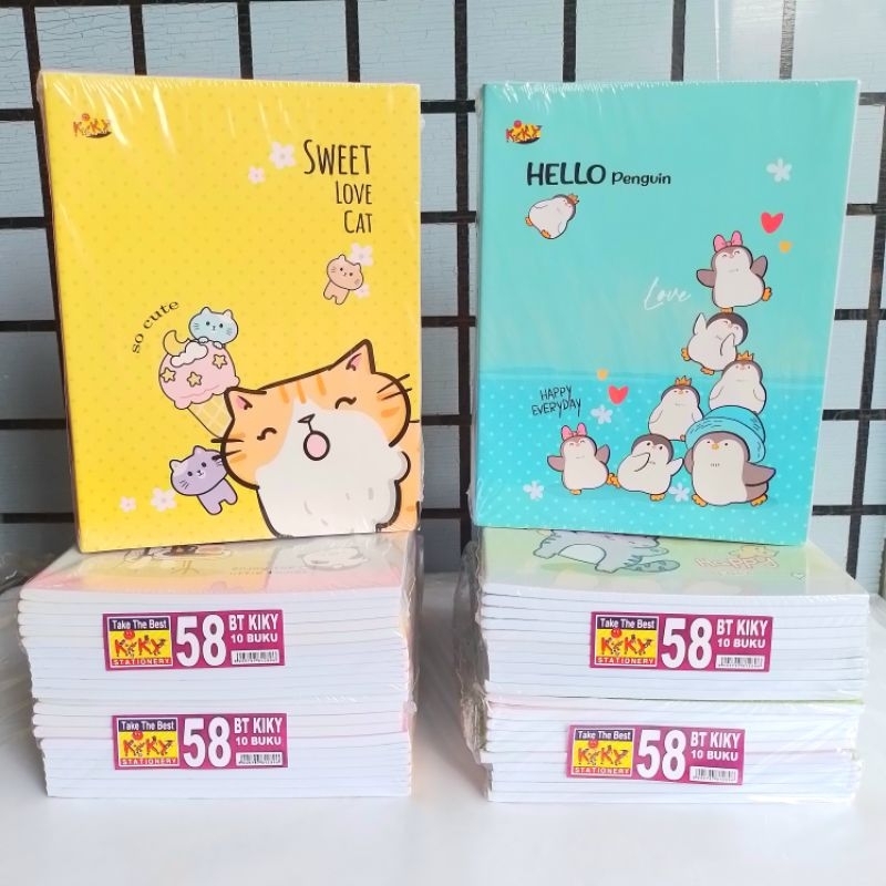 

mh Buku Tulis Kiky 58 Lembar Karakter ( Pak 10 Buku ) [ Orinal ]