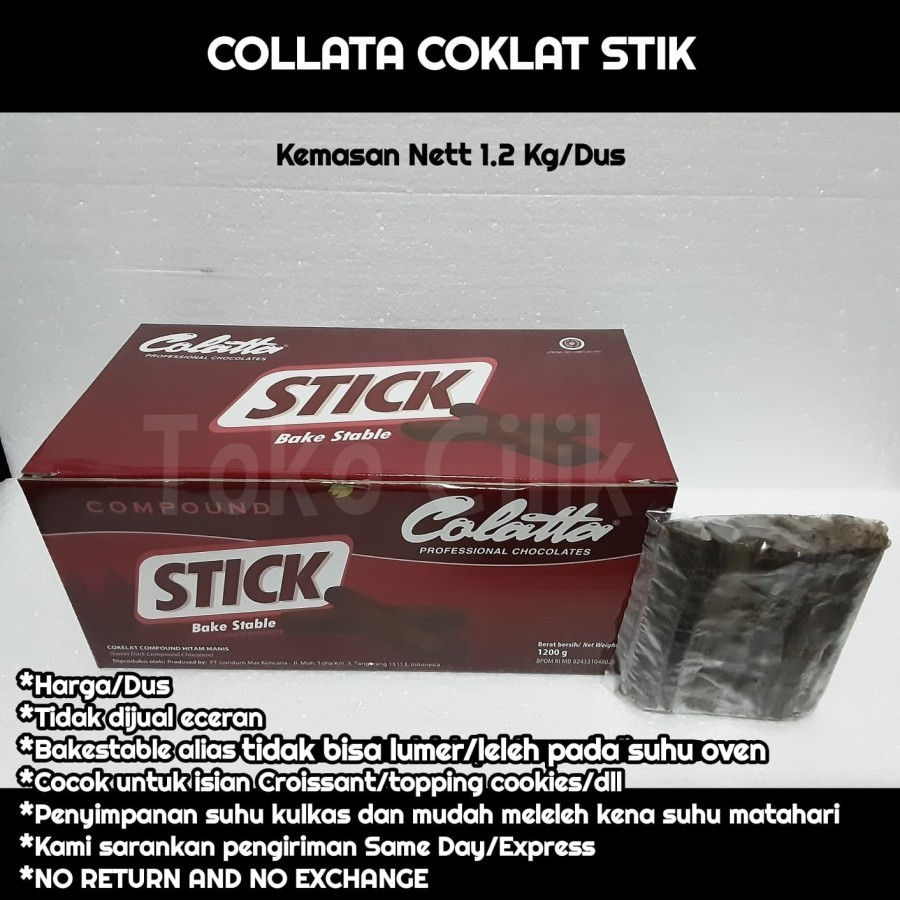 

coklat+stik+collata+1200gr+choco+stick+tidak+lumer+kuker+kue+kering