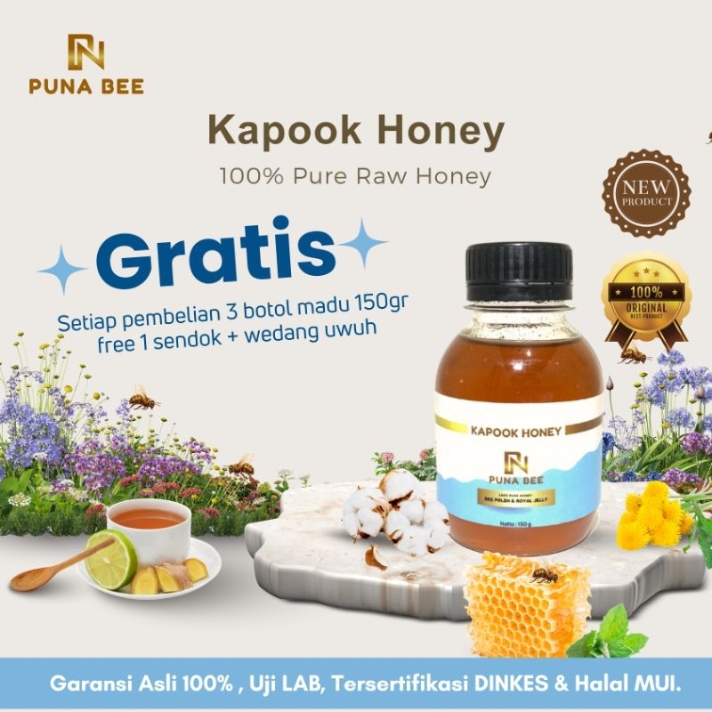 

PUNABEE KAPOOK HONEY WITH EXTRA BEE POLLEN & ROYAL JELLY