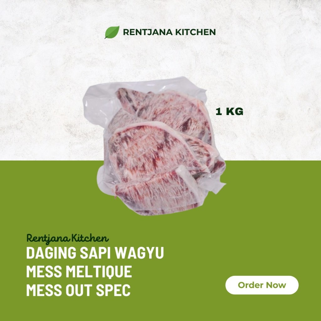 

Daging Sapi Wagyu Mess Meltique - Mess Out Spec 1 kg