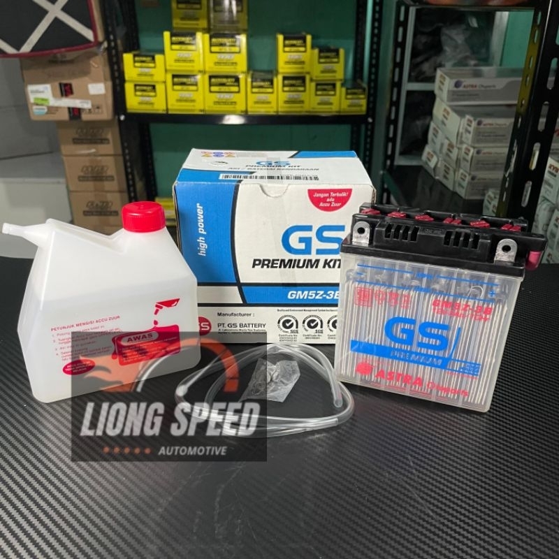 Aki Motor Shogun Lama Smash Titan Crypton Mio Sporty Mio Smile Jupiter Z Burhan Vega Zr Gm5z kit Ori