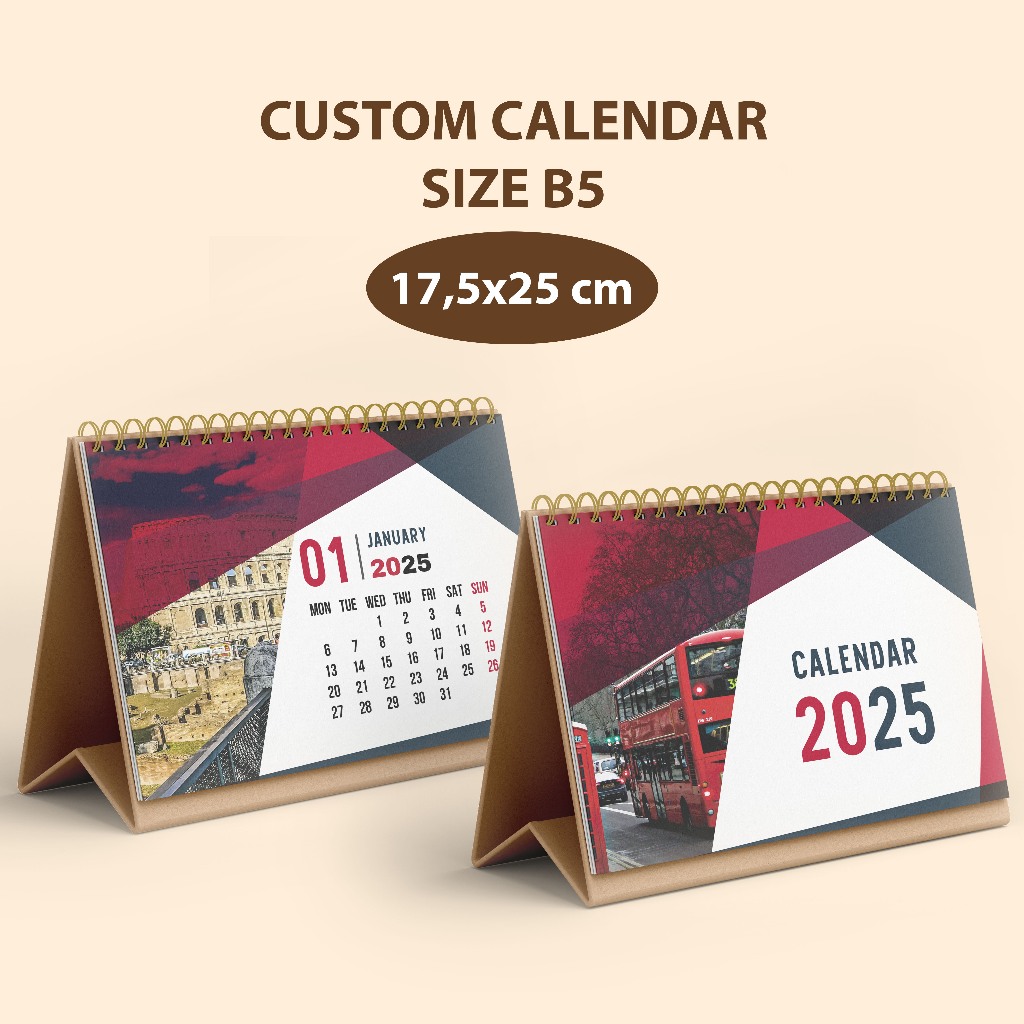 

Kalender Meja Custom - (Ukuran B5 ) - Kalender Duduk - Kalender Estetik | Custoom.in