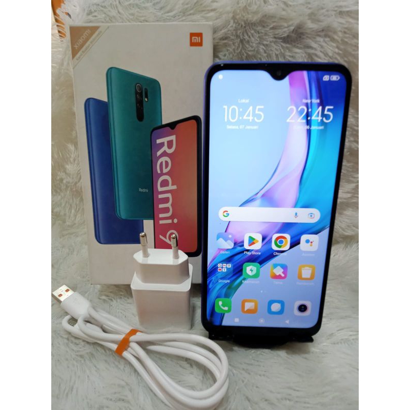 JUAL HP SECOND XIAOMI REDMI 9 RAM 4+1/64 KOTAK