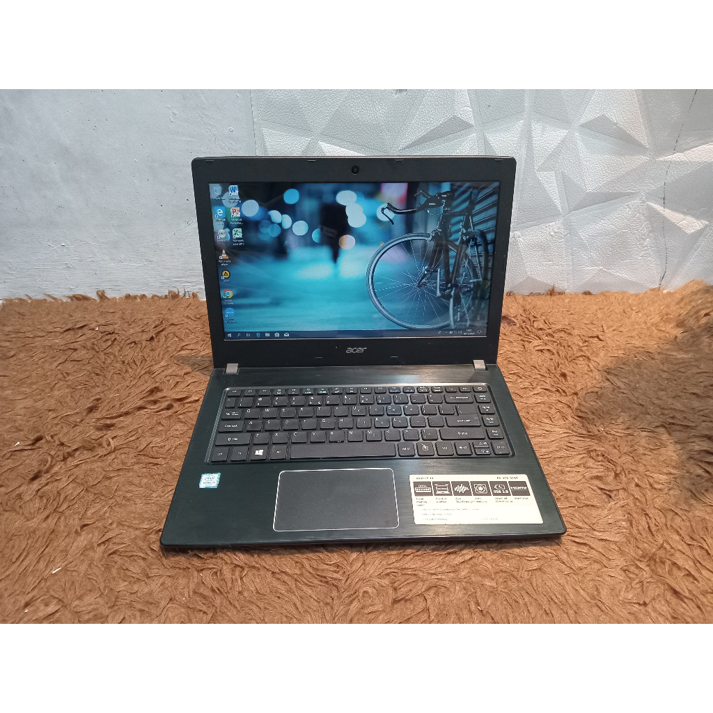 Laptop Acer aspire E5-475 ram 4gb hdd 500gb core i3 gen6 NO MINUS DAN MURAH