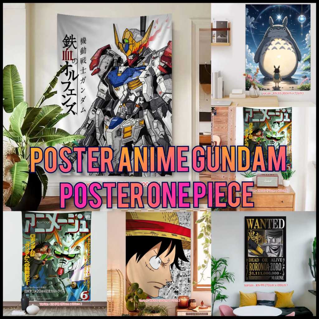 GM - POSTER KAIN DINDING | BACKGROUND KAIN | POSTER KAIN KARTUN | BENDERA KALIGRAFI | POSTER KAIN KA