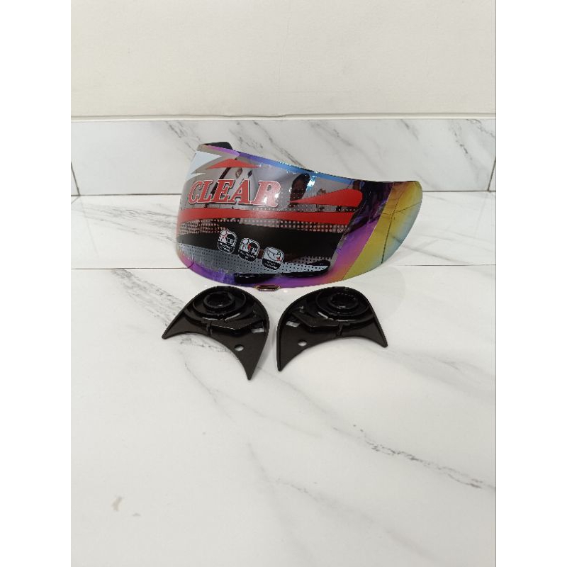 VISOR HELM - KACA HELM / VISOR HELM FULLFACE BMC MDS TRX HONDA NINJA 250FI DLL