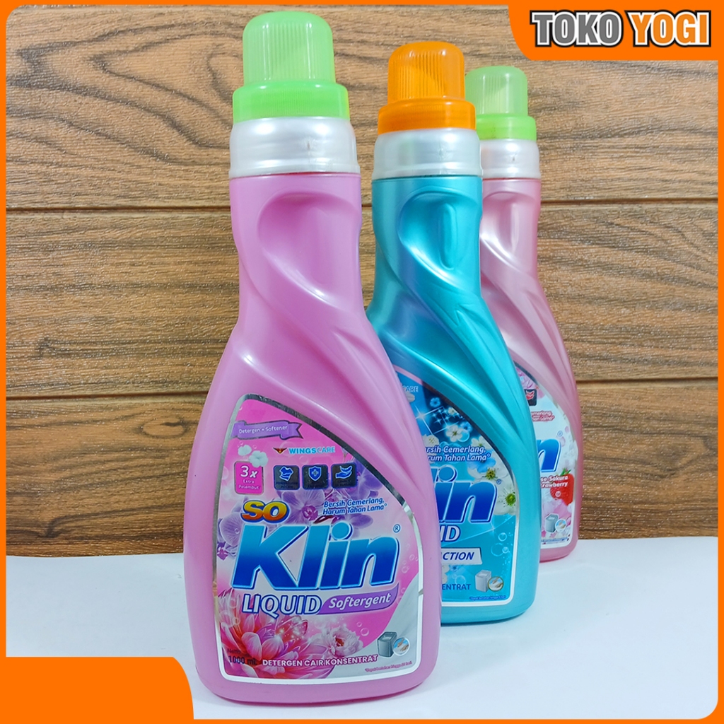 SOKLIN LIQUID 1000ml BOTOL VARIAN || DETERGEN CAIR